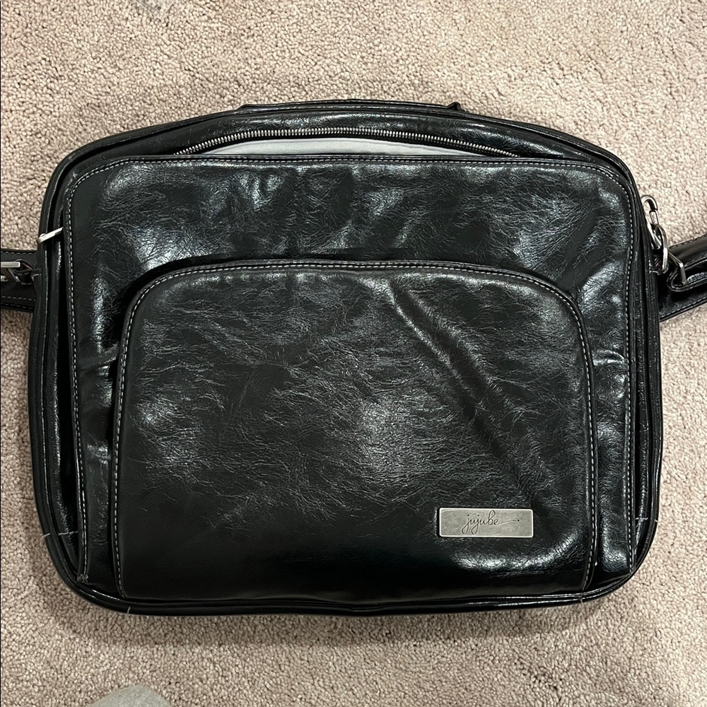 JuJuBe Black vegan Leather computer Bag